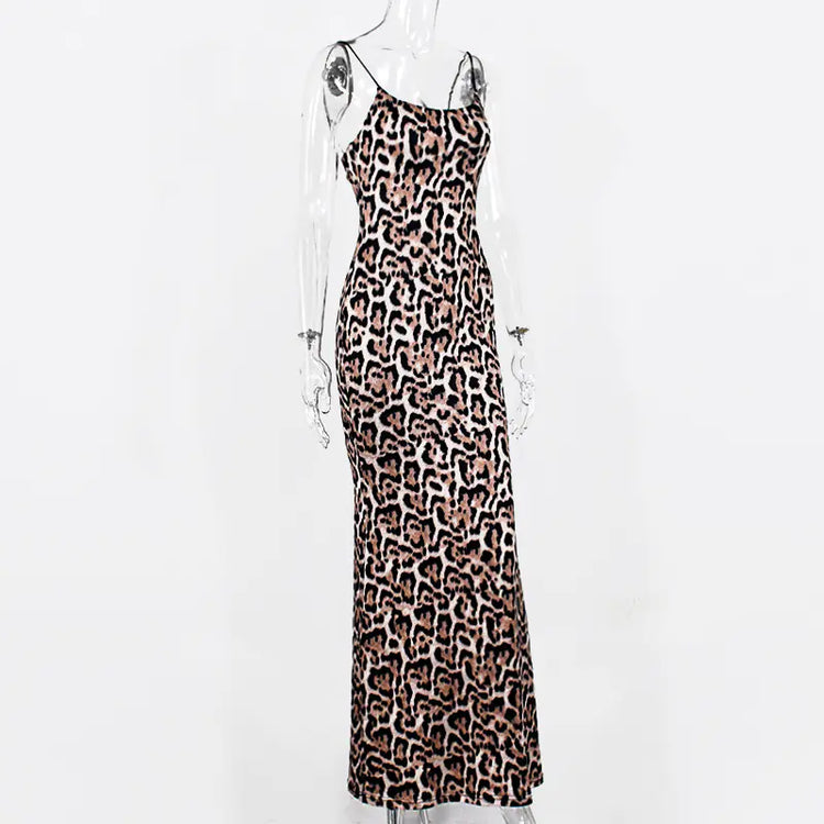 Leopard Maxi Dress - Stylish Sling Design for 2019 - Shic Unlimited