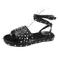 Shic Rivet Fish-Mouth Sandals - Shic Unlimited