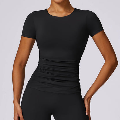 Activewear Yoga Short Sleeve Top - Shic Unlimited