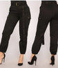 High Waist Tight-Fitting Cargo Trousers for Women