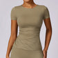 Activewear Yoga Short Sleeve Top - Shic Unlimited