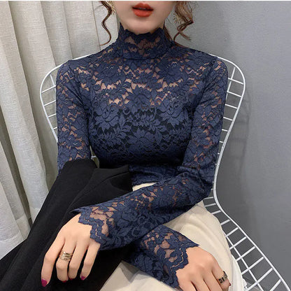 Lace High-Neck Top
