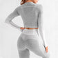 Seamless Long-Sleeve Yoga Set - Shic Unlimited