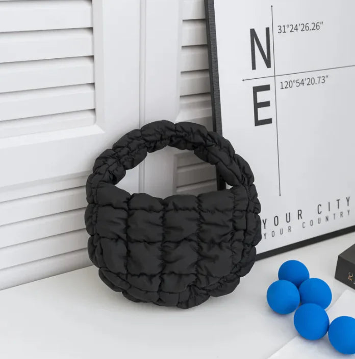 Nylon Puff Handbag - Shic Unlimited