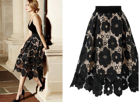 Shic Lace Midi Skirt - Shic Unlimited