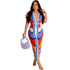 Shic V-Neck Bodycon Dress with Slit - Shic Unlimited