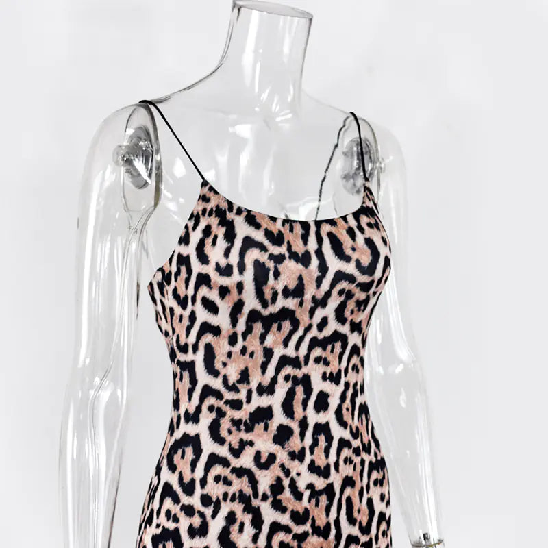 Leopard Maxi Dress - Stylish Sling Design for 2019 - Shic Unlimited
