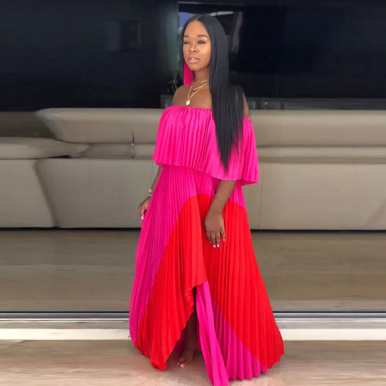 Elegant One-Shoulder Maxi Dress - Shic Unlimited
