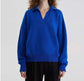 Solid Knit Polo Neck Sweater