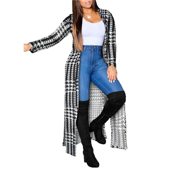 Long Sleeve Printed Cardigan