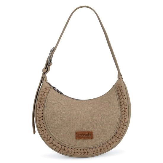 Vegan Leather Crescent Crossbody Handbag