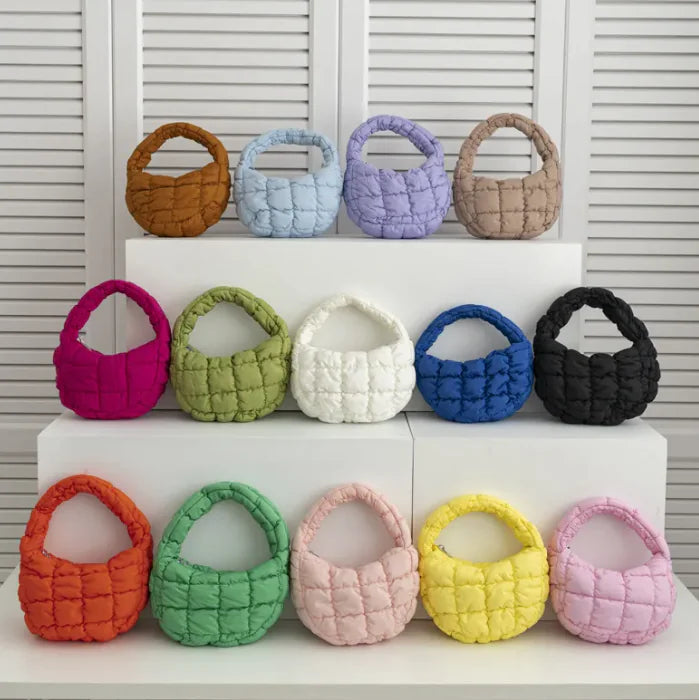 Nylon Puff Handbag - Shic Unlimited