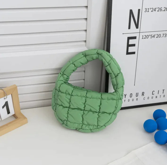 Nylon Puff Handbag - Shic Unlimited