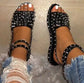 Shic Rivet Fish-Mouth Sandals - Shic Unlimited