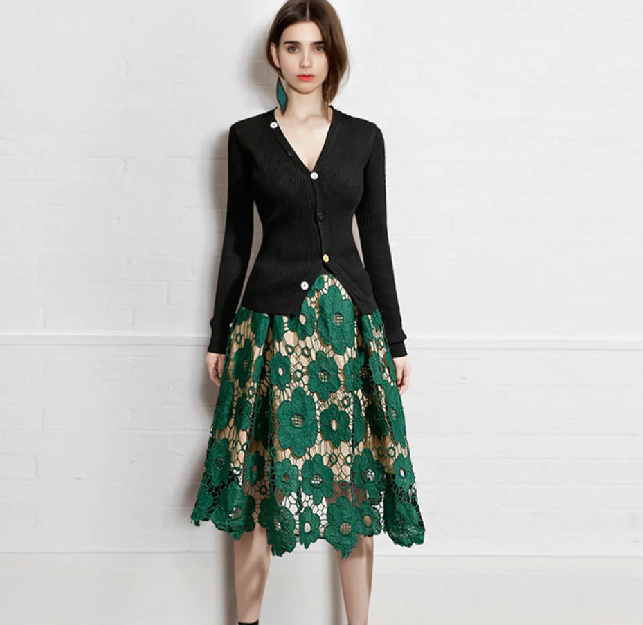 Shic Lace Midi Skirt - Shic Unlimited