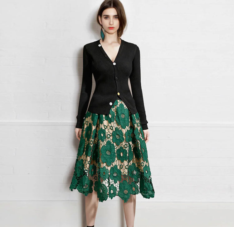 Shic Lace Midi Skirt - Shic Unlimited