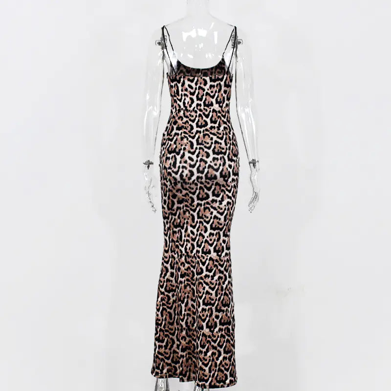 Leopard Maxi Dress - Stylish Sling Design for 2019 - Shic Unlimited