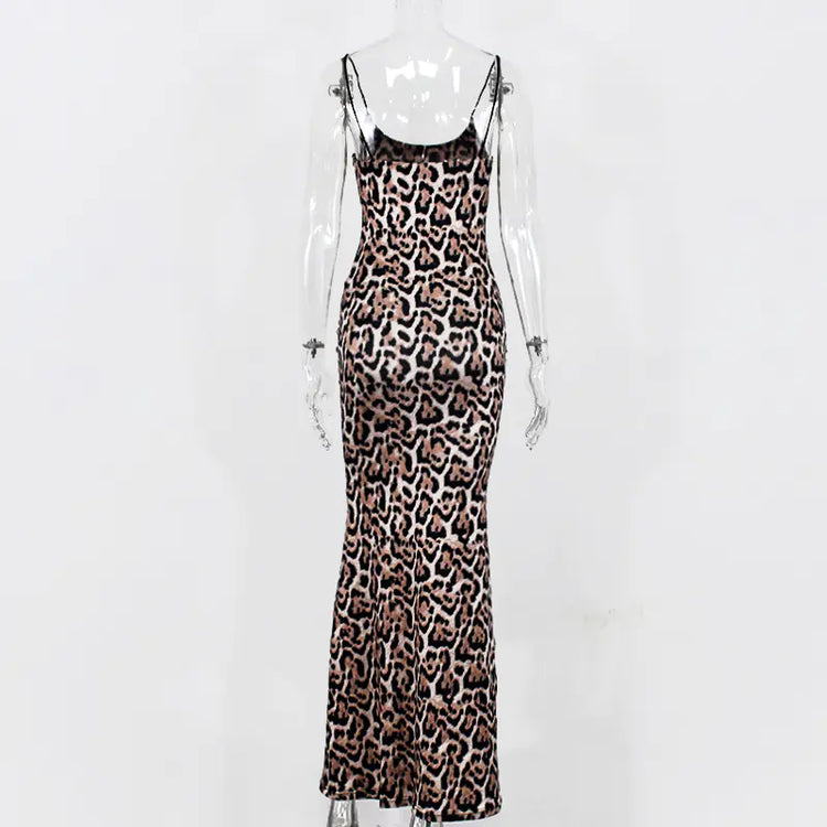 Leopard Maxi Dress - Stylish Sling Design for 2019 - Shic Unlimited